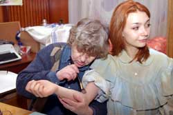 Юлии Мавриной перед эпизодом рисовали на руках следы от уколов